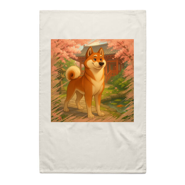 Sakura Serenity - Natural Tea Towel Thumbnail