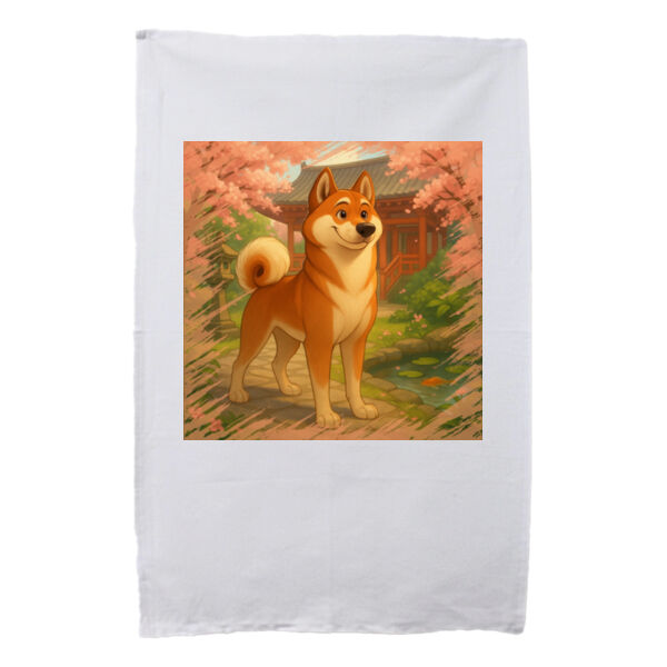 Sakura Serenity - White Tea Towel Thumbnail