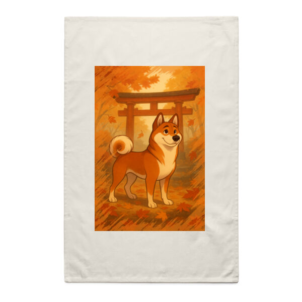 Autumn Pathway - Natural Tea Towel Thumbnail