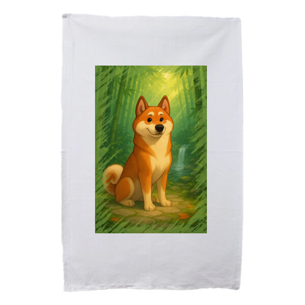 Bamboo Haven  - White Tea Towel Thumbnail
