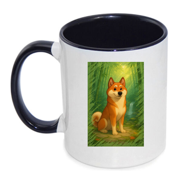 Bamboo Haven – Akio the Akita - Inner Coloured Mug Thumbnail