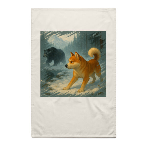 Mountain Vigil  - Natural Tea Towel Thumbnail