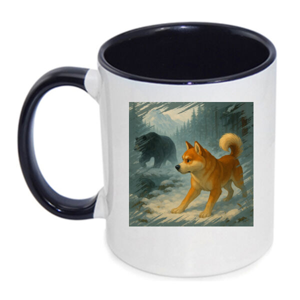 Mountain Vigil – Akio the Akita - Inner Coloured Mug Thumbnail