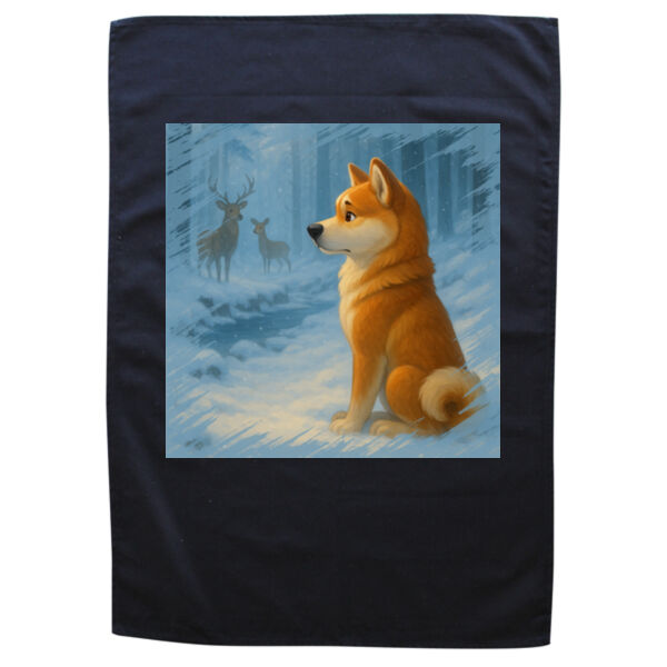 Winter Stillness - Black Tea Towel Thumbnail