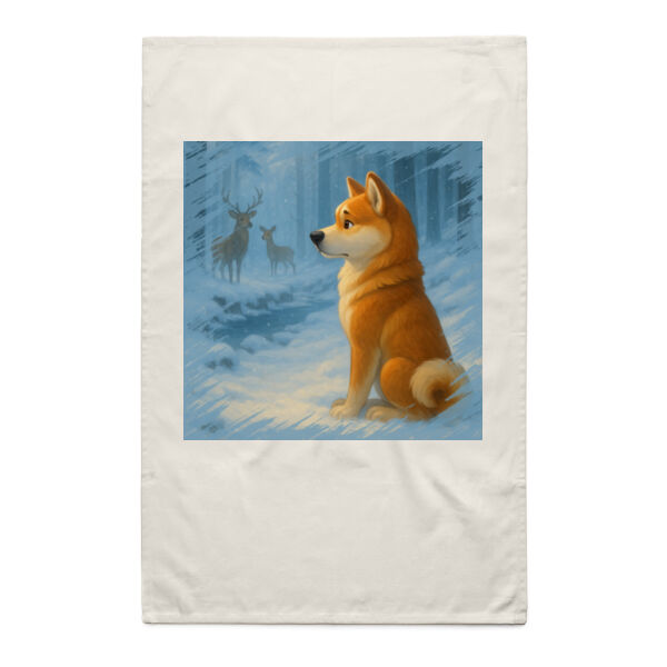 Winter Stillness - Natural Tea Towel Thumbnail