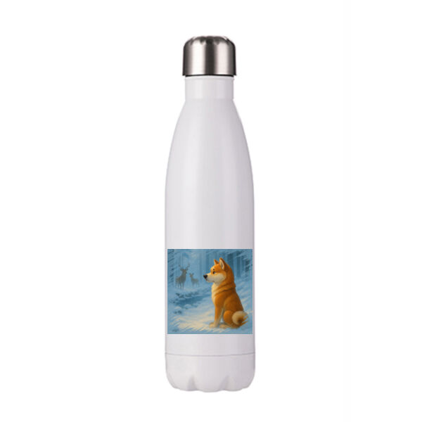 Winter Stillness – Akio the Akita - Stainless Bottle Thumbnail