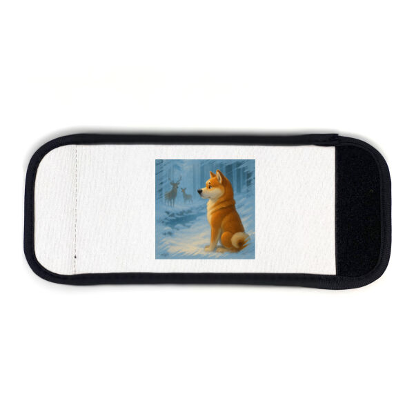 Winter Stillness – Akio the Akita - Can Cooler Wrap Thumbnail