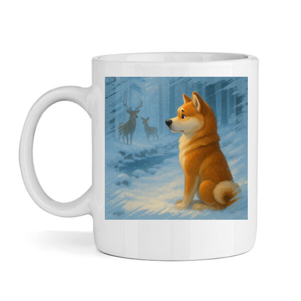 Winter Stillness – Akio the Akita - Mug Thumbnail