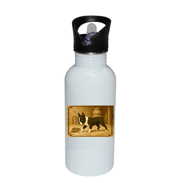Barnyard Encounter  - Stainless Bottle with Straw Top Thumbnail