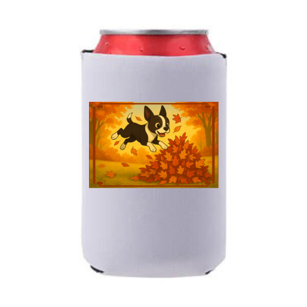 Leaf Pile Leap - Can Cooler Thumbnail