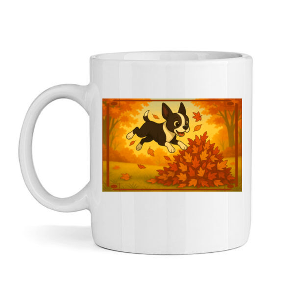 Leaf Pile Leap - Mug Thumbnail