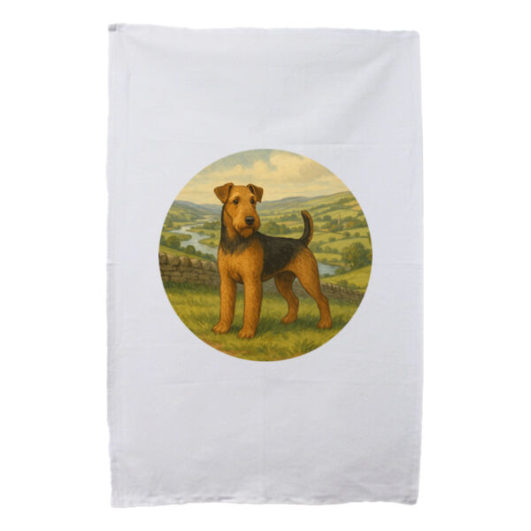 King of Terriers - White Tea Towel Thumbnail