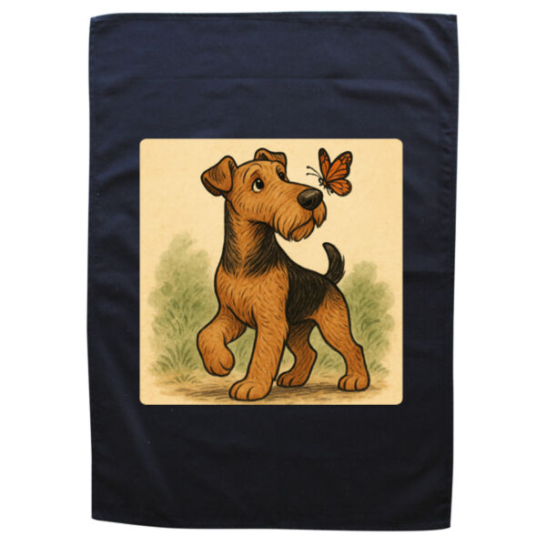 Curious Charm - Black Tea Towel Thumbnail