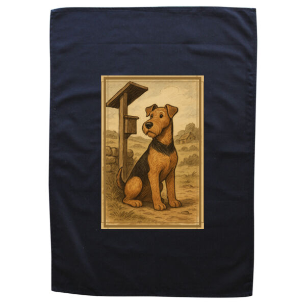 Farmstead Watch - Black Tea Towel Thumbnail