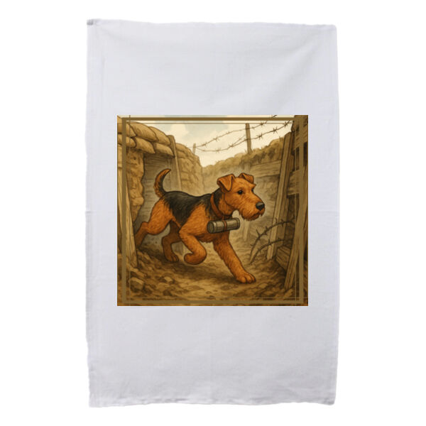 Messenger of Courage - White Tea Towel Thumbnail