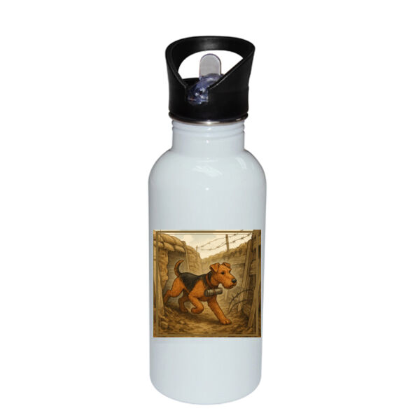 Messenger of Courage - Stainless Bottle with Straw Top Thumbnail