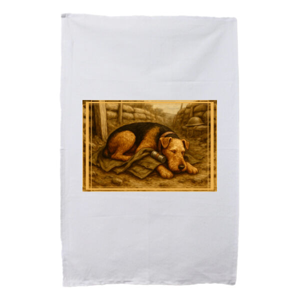 Trenchside Rest - White Tea Towel Thumbnail