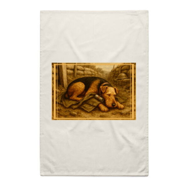 Trenchside Rest - Natural Tea Towel Thumbnail