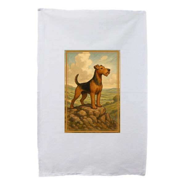 Hilltop Majesty - White Tea Towel Thumbnail