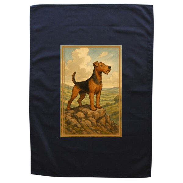 Hilltop Majesty - Black Tea Towel Thumbnail