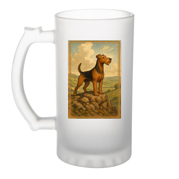 Hilltop Majesty - Frosted Glass Beer Mug Thumbnail