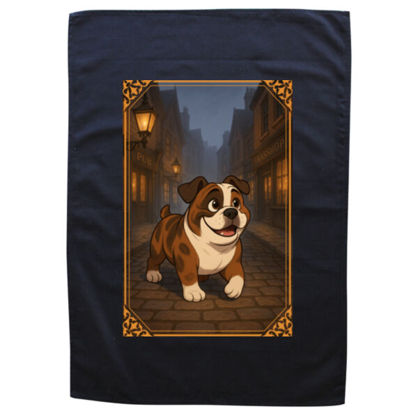 Cobblestone Stroll - Black Tea Towel Thumbnail