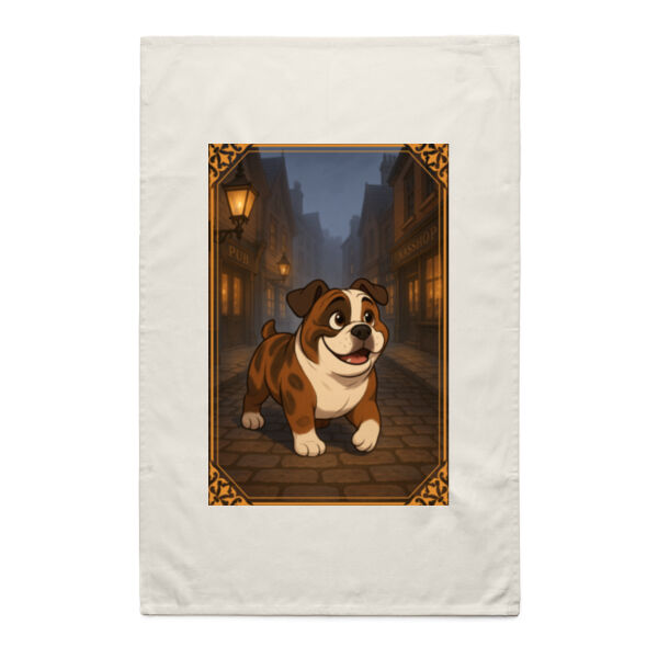 Cobblestone Stroll - Natural Tea Towel Thumbnail