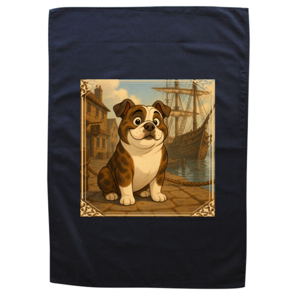 Harbourside Companion  - Black Tea Towel Thumbnail