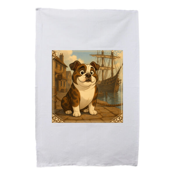 Harbourside Companion  - White Tea Towel Thumbnail