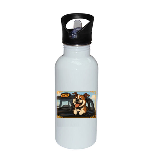 London Taxi Tour  - Stainless Bottle with Straw Top Thumbnail