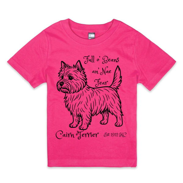 Full o’ Beans an’ Nae Fear – Cairn Terrier - Thread Project Kids Epic Tee Thumbnail