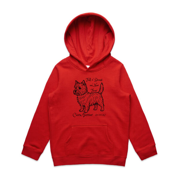 Full o’ Beans an’ Nae Fear – Cairn Terrier - AS Colour Kids Supply Hoodie Thumbnail