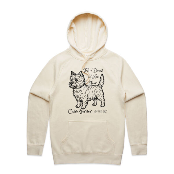 Full o’ Beans an’ Nae Fear – Cairn Terrier - AS Colour Mens Supply Hood Thumbnail