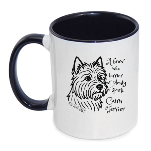A Braw Wee Terrier – Cairn Terrier - Inner Coloured Mug Thumbnail