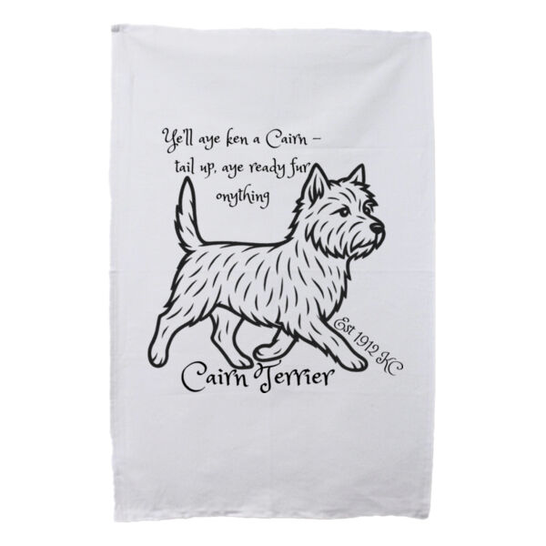 Ready Fur Onything - White Tea Towel Thumbnail