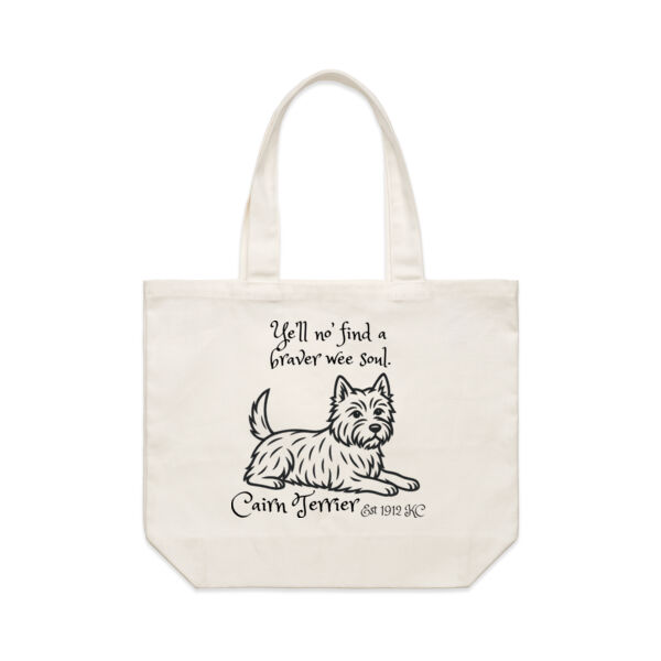 Braver Wee Soul – Cairn Terrier - AS Colour Shoulder Tote Thumbnail