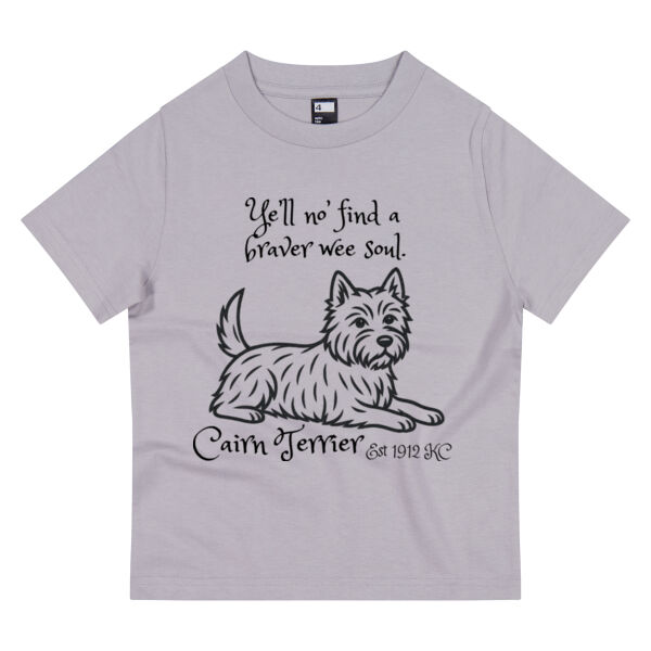 Braver Wee Soul – Cairn Terrier - Thread Project Kids Epic Tee Thumbnail