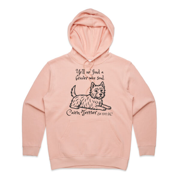 Braver Wee Soul – Cairn Terrier - AS Colour Womens Premium Hood Thumbnail