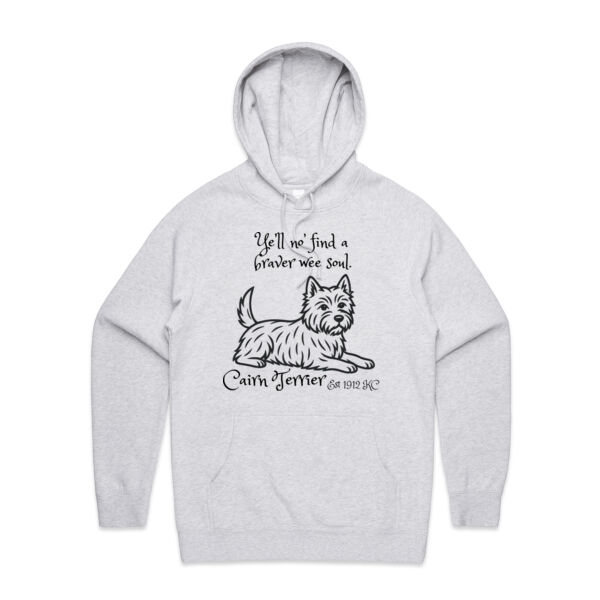 Braver Wee Soul – Cairn Terrier - AS Colour Mens Supply Hood Thumbnail
