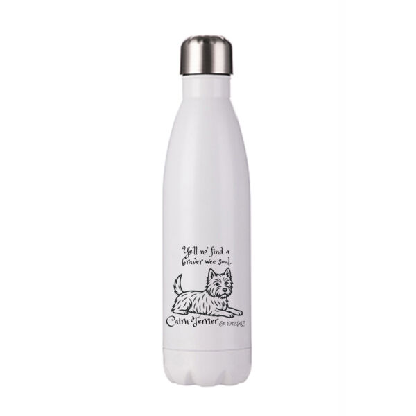 Braver Wee Soul – Cairn Terrier - Stainless Bottle Thumbnail