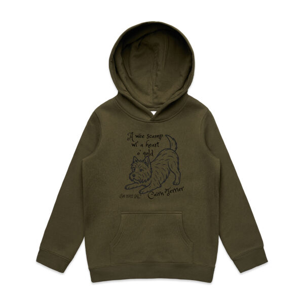 A Heart o’ Gold – Cairn Terrier - AS Colour Kids Supply Hoodie Thumbnail