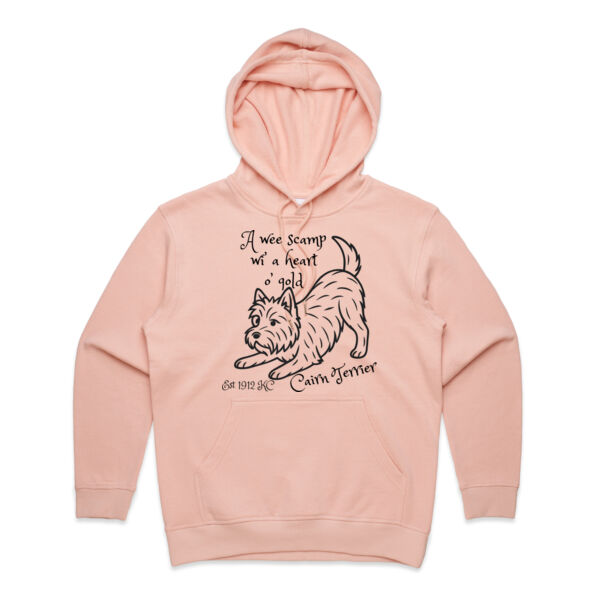 A Heart o’ Gold – Cairn Terrier - AS Colour Womens Premium Hood Thumbnail