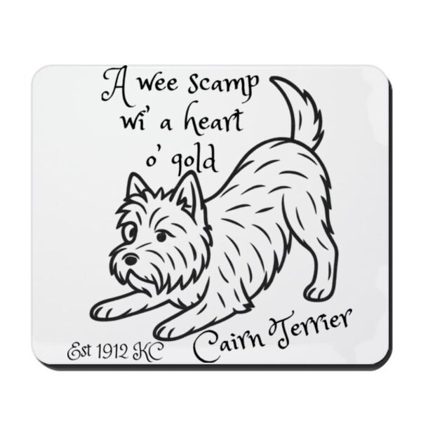 A Heart o’ Gold – Cairn Terrier - Mouse Pad Thumbnail