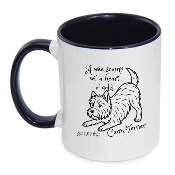 A Heart o’ Gold – Cairn Terrier - Inner Coloured Mug Thumbnail