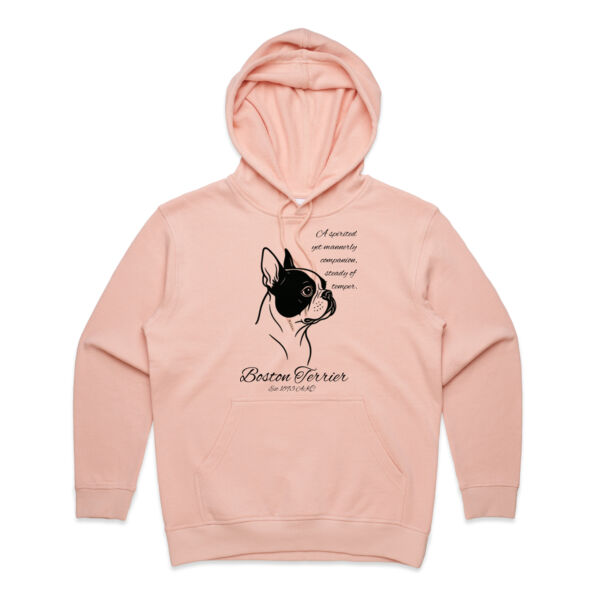 A Spirited Companion – Boston Terrier - AS Colour Womens Premium Hood Thumbnail