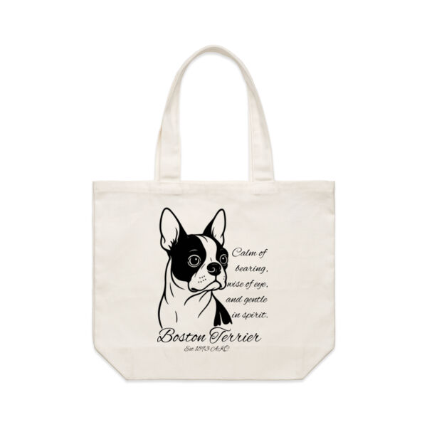 Calm of Bearing – Boston Terrier - AS Colour Shoulder Tote Thumbnail