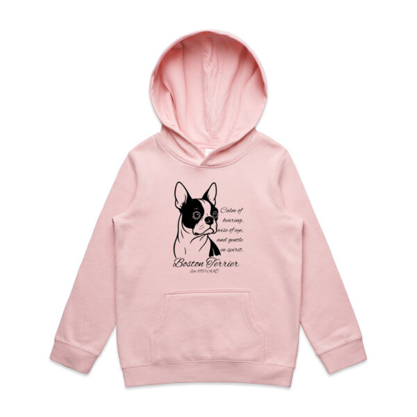 Calm of Bearing – Boston Terrier - AS Colour Kids Supply Hoodie Thumbnail