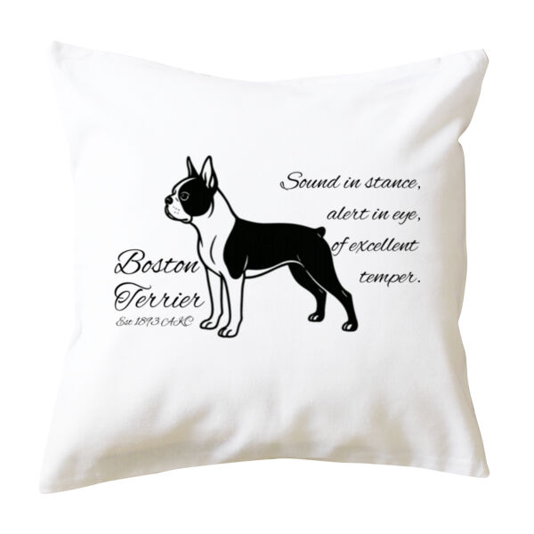 Sound in Stance – Boston Terrier - Cushion cover Thumbnail