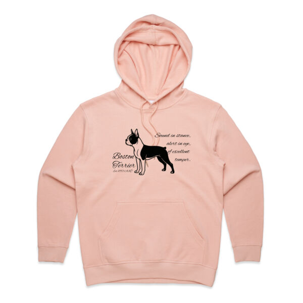 Sound in Stance – Boston Terrier - AS Colour Womens Premium Hood Thumbnail