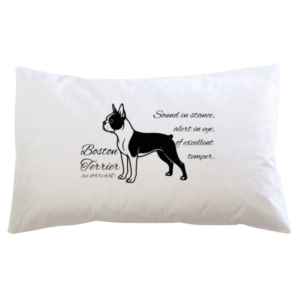 Sound in Stance – Boston Terrier - Pillowcase  Thumbnail